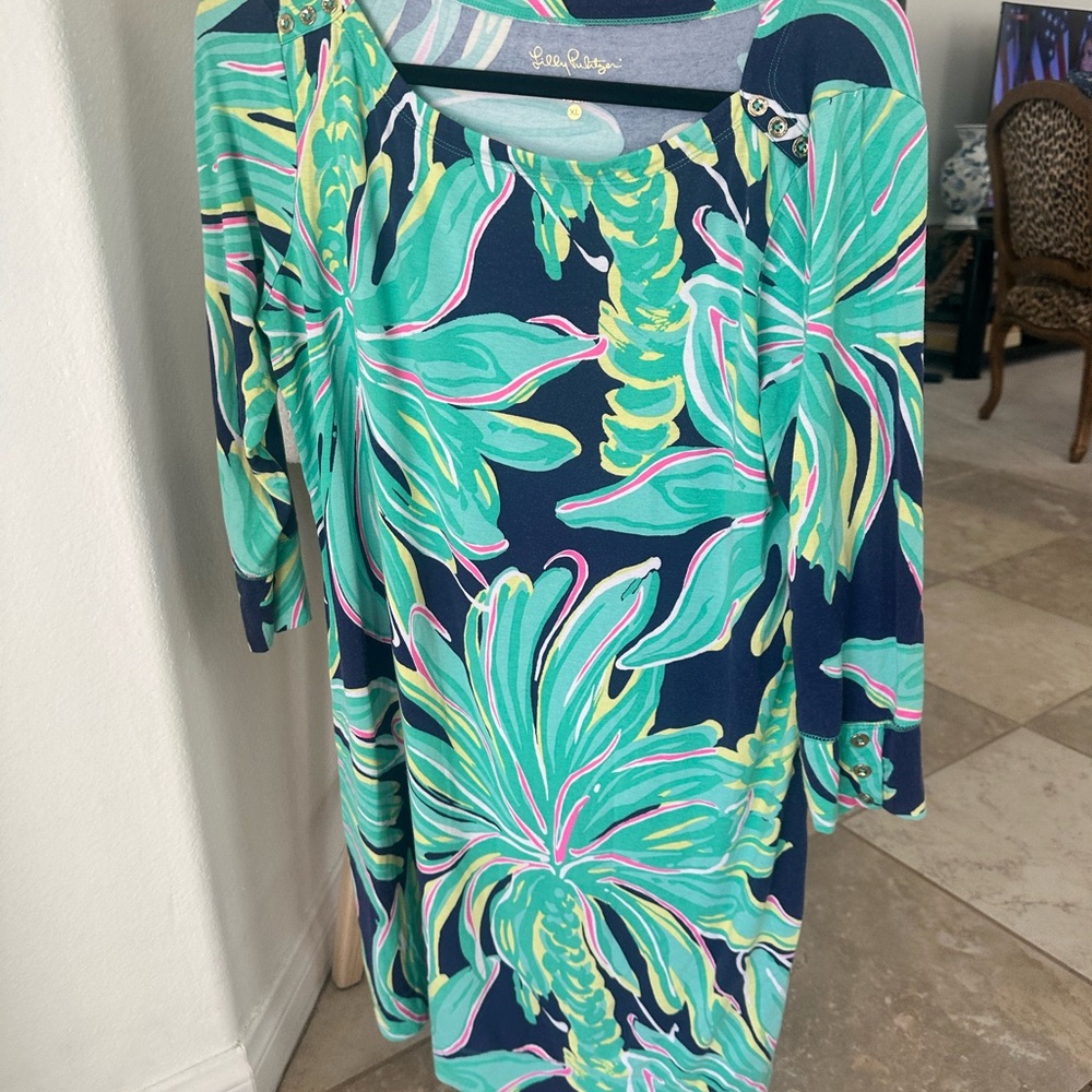 Lilly Pulitzer Vibrant Leaf Print Dress - Picture 2 of 2
